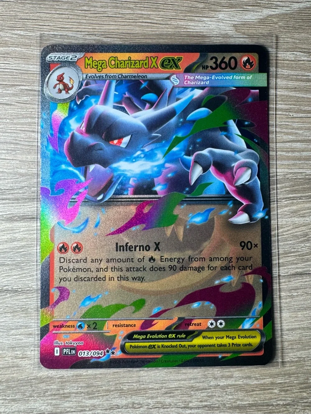 Mega Charizard X ex #13/Pokemon Phantasmal Flames
